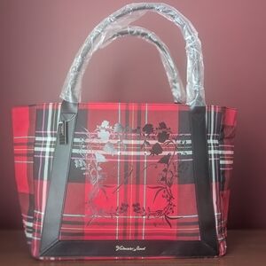Victoria's Secret Red Plaid Tote Bag